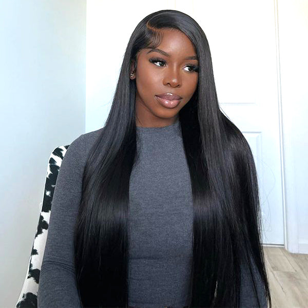 HairHive Made of 100% Unprocessed Brazilian Human Virgin Hair Straight Wig 13x4 13x6 Virgin Human Hair Lace Front Wigs Preplucked HD Wigs