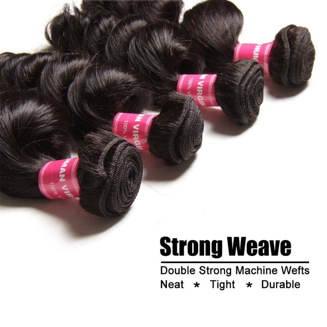 Hive Hair Brazilian Loose Wave 3 Bundles On Sale, 7A Grade Virgin Hair