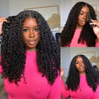 Hive Hair Jerry Curly Virgin Human Hair Weave 1pc/3pc Bundles-Can Be Dyed And Bleached