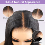 Pre-cut Lace Brown Wig With Blonde Highlight Wear Go Glueless Wig Body Wave 7x5 Lace Wig Preplucked with Natural Hairline
