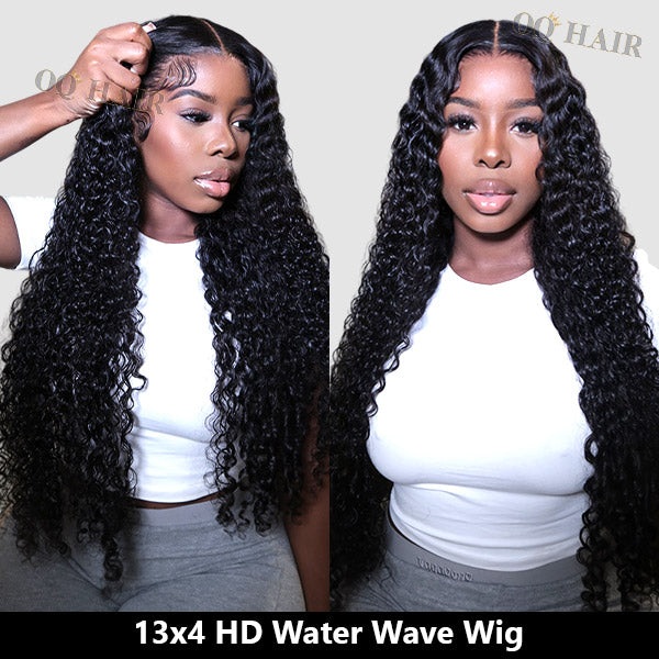 Exclusive Flash | Water Wave 13x6 Lace Frontal Wig Pre-plucked Hairline
