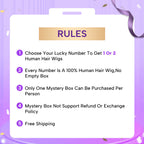 HairHive Mystery Box Glueless Human Hair Wigs With Rock-Bottom Prices Surprise Gift For Women