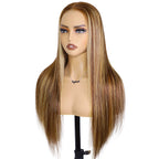 HairHive Straight Highlight Ombre 4/27 Wear Go Glueless Wig 360 Pre-cut Lace Wig