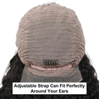 Lace Front Wigs T-part Kinky Curly Wigs 6Inches Deep Middle T Part Wigs Pre-plucked Natural Hairline Human Hair Wigs