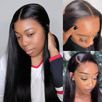 BOGO Kinky Straight Glueless Wear Go Wig Pre-cut 7x5 HD Lace Closure Wig