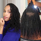 Unprocessed Afro Curly Bulk Human Hair Knotless Human Braiding Hair No Weft 1/3/5 Packs
