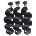 Body Wave Virgin Human Hair 3 Bundles With 4x4 Lace Closure