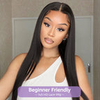 24h Shipping | HairHive Block Wig Straight Hair Bleached Knots Wig With Optional Replaceable Zip Lace Tops