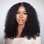 HairHive Afro Curly Wear Go Glueless Wig Pre-cut 7x5 HD Lace With Bleached Knots