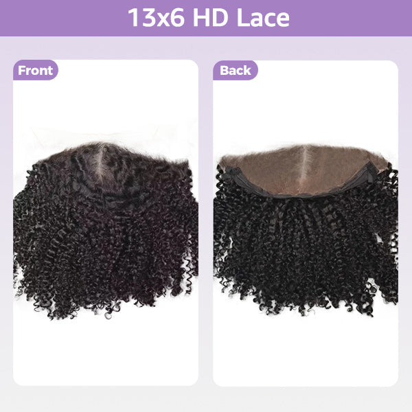 HairHive Kinky Curly Replaceable Zip Lace Tops For Block Wig