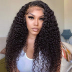3 In 1 Half Wig | Kinky Curly Glueless Wear Go Half Wig Invisible Hairline Protective Style