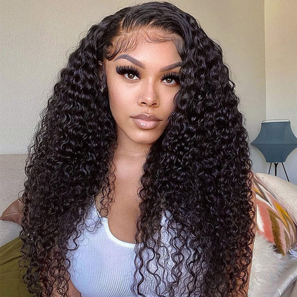 3 In 1 Half Wig | Kinky Curly Glueless Wear Go Half Wig Invisible Hairline Protective Style