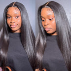 Sunber 180% Density Soft and Silk Straight Full Lace Wig For Women