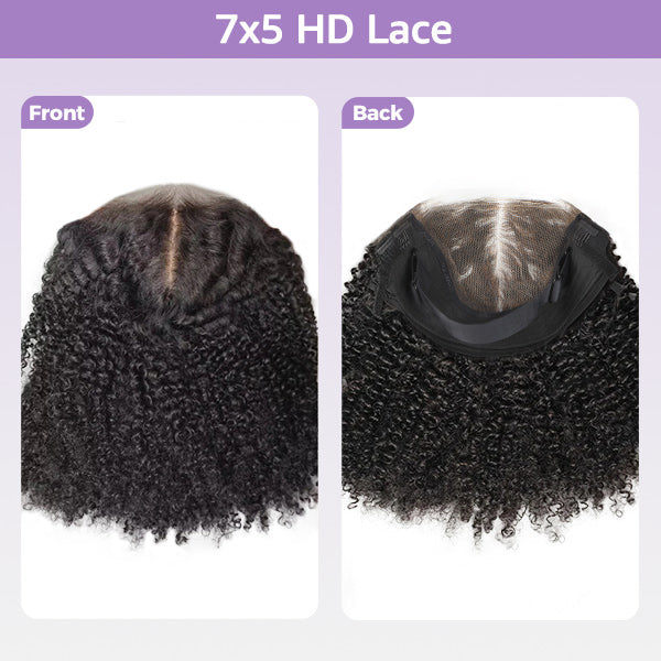 HairHive Kinky Curly Replaceable Zip Lace Tops For Block Wig