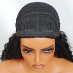 Sunber Blend & Secure Half Water Wave Wig -Glueless Put on and Go Human Hair Drawstring Wig