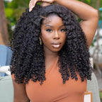 HairHive Burmese Curly Glueless Wig Bleached Knots Pre-cut 7x5 9x6 HD Lace Wear Go Wigs With Elastic Drawstring