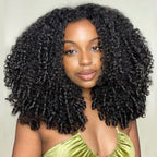 HairHive Burmese Curly Glueless Wig Bleached Knots Pre-cut 7x5 9x6 HD Lace Wear Go Wigs With Elastic Drawstring