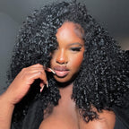 3 In 1 Half Wig | Glueless Invisible Water Wave Wear Go Half Wig Flip Over Human Hair Wig