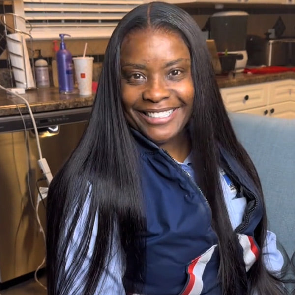 Subscribers-Only Silky Straight Hair Wear Go Wig Pre Cut 7x5 HD Lace Bleached Knots