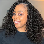 Deep Wave Soft Seamless Crochet Hair Natural Black Human Hair Extension