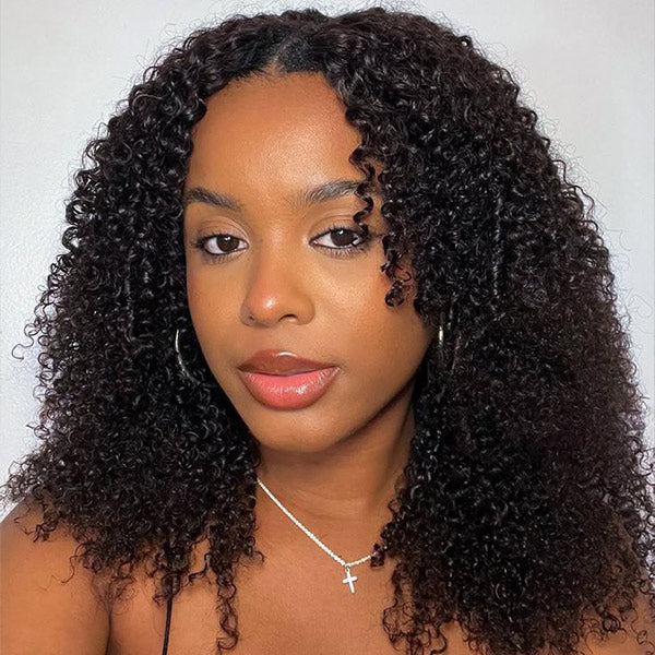 HairHive M-Cap Afro Curly Wear Go Glueless Wigs Bleached Single Knots Pre Cut 9x6 HD Lace  Wig