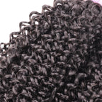 Kinky Curly Virgin Human Hair 3 Bundles With 4x4 Lace Closure