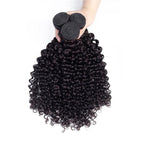 Kinky Curly Virgin Human Hair 3 Bundles With 4x4 Lace Closure