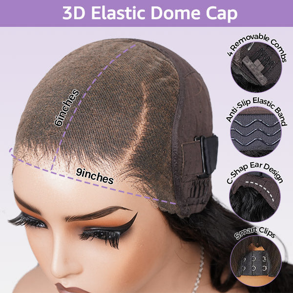 HairHive Side Part Pre Style MCap 9x6 HD Lace Body Wave Curls Wig Pre-Everything Lace Frontal Wig Put On and Go Glueless Wig
