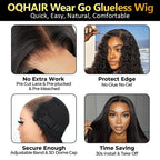 CLEARANCE | Kinky Straight Wear Go Glueless Wigs 7x5 Lace Closure Wigs 100% Human Hair For Women