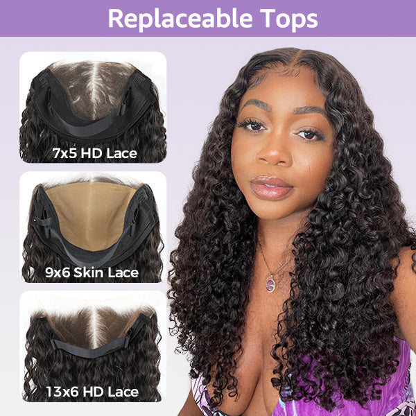HairHive Water Wave Replaceable Zip Lace Tops For Block Wig