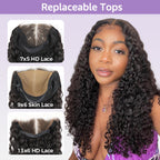 HairHive Water Wave Replaceable Zip Lace Tops For Block Wig