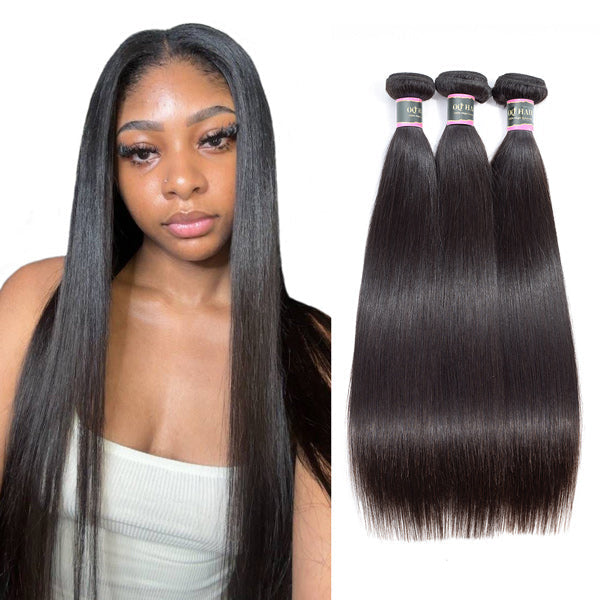 Straight Hair Unprocessed Virgin Human Hair Bundles 1/3/4 Pcs