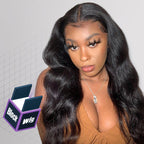 HairHive Block Wig Body Wave Bleached Knots Wig With Optional Replaceable Zip Lace Tops