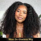 HairHive Pre Cut Lace Wear Go Glueless Wigs 4x4 Lace Closure Wigs PrePlucked With Human Hair