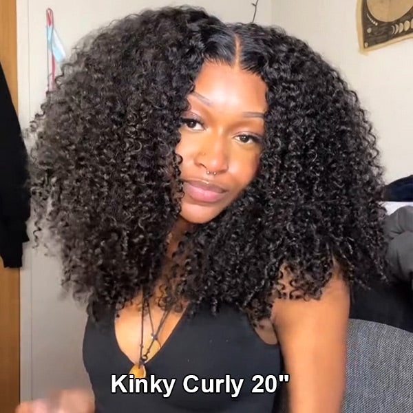 HairHive 100% Glueless Wear Go Wig Pre-cut Lace Undetectable 7x5 HD Lace Wigs Preplucked with Natural Hairline Bleached Knots Human Hair Wigs