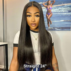 HairHive 100% Glueless Wear Go Wig Pre-cut Lace Undetectable 7x5 HD Lace Wigs Preplucked with Natural Hairline Bleached Knots Human Hair Wigs