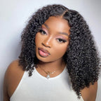 HairHive Kinky Curly Pre Bleached Pre Cut Wear Go Glueless Wig Tiny Knots