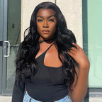 HairHive Body Wave Hair Wear & Go Glueless Wigs 7x5 Pre Cut HD Lace Closure Wigs With Pre Plucked Nautral Hairline