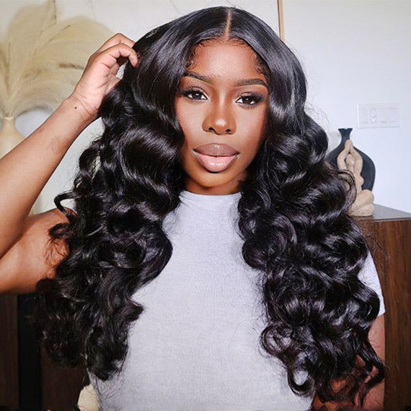 24h Shipping | Ocean Wave Hair Wear Go Glueless Wigs 7x5 Pre Cut HD Lace Closure Wigs With Pre Plucked Nautral Hairline