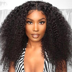 Subscribers-Only Afro Curly Wear Go Wig Pre Cut 7x5 HD Lace 100% Glueless Human Hair