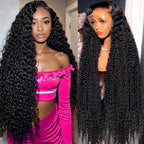 Deep Wave Human Hair HD Lace Front Wigs Natural Look Brazilian Deep Curly 13x4 13x6 Virgin Hair Frontal Wig