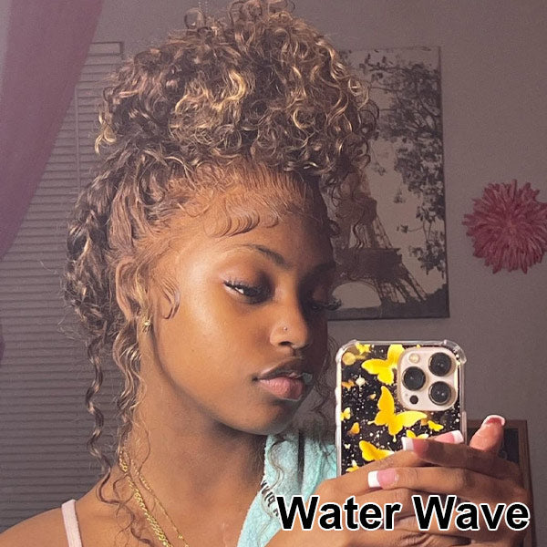Balayage Highlights 13x4 Lace Front Wigs Ombre Highlight Curly Honey Blonde Colored Human Hair Wigs