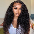 Deep Wave Human Hair HD Lace Front Wigs Natural Look Brazilian Deep Curly 13x4 13x6 Virgin Hair Frontal Wig