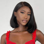 CLEARANCE | Straight Hair Bob Pre-cut 9x6 Lace Front Wear Go Glueless Wig