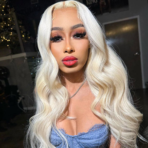 CLEARANCE | 4x4 Lace Closure 613 Blonde Body Wave Human Hair Wig