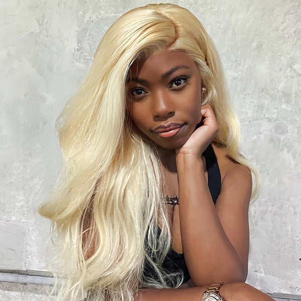 CLEARANCE | 4x4 Lace Closure 613 Blonde Body Wave Human Hair Wig