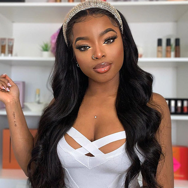 3 In 1 Half Wig | Glueless Install Invisible Body Wave Wear Go Half Wig With Breathable Cap