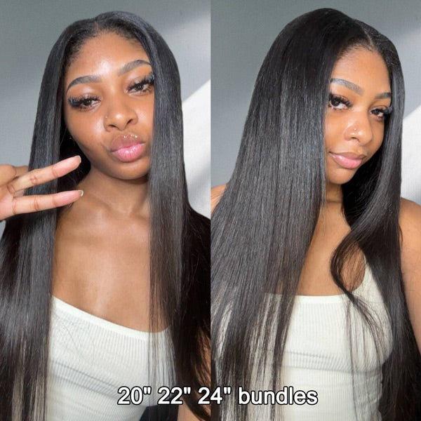 Straight Hair Unprocessed Virgin Human Hair Bundles 1/3/4 Pcs
