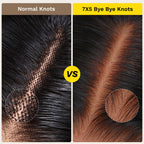 Sunber 7x5 Byebye Knots Natural Wave Wig Put on and Go Glueless Human Hair Wig with Invisible Knots