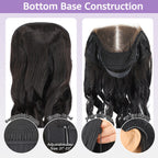 HairHive Block Wig Body Wave Bleached Knots Wig With Optional Replaceable Zip Lace Tops